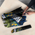 Parramatta Eels Rugby Umbrella Tribal Polynesian Power Art - Lightning Mascot