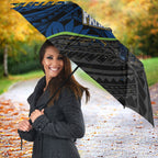 Parramatta Eels Rugby Umbrella Tribal Polynesian Power Art - Lightning Mascot