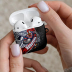 Sydney Roosters Rugby Mascot AirPods Case Tribal Polynesian Power Art - Lightning Mascot