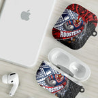 Sydney Roosters Rugby Mascot AirPods Case Tribal Polynesian Power Art - Lightning Mascot