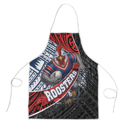 Sydney Roosters Rugby Mascot Apron Tribal Polynesian Power Art - Lightning Mascot