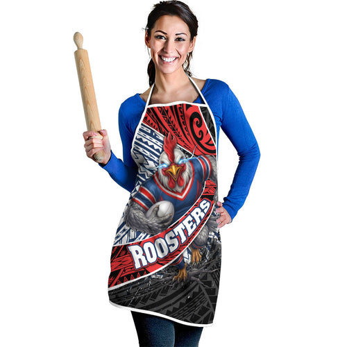 Sydney Roosters Rugby Mascot Apron Tribal Polynesian Power Art - Lightning Mascot