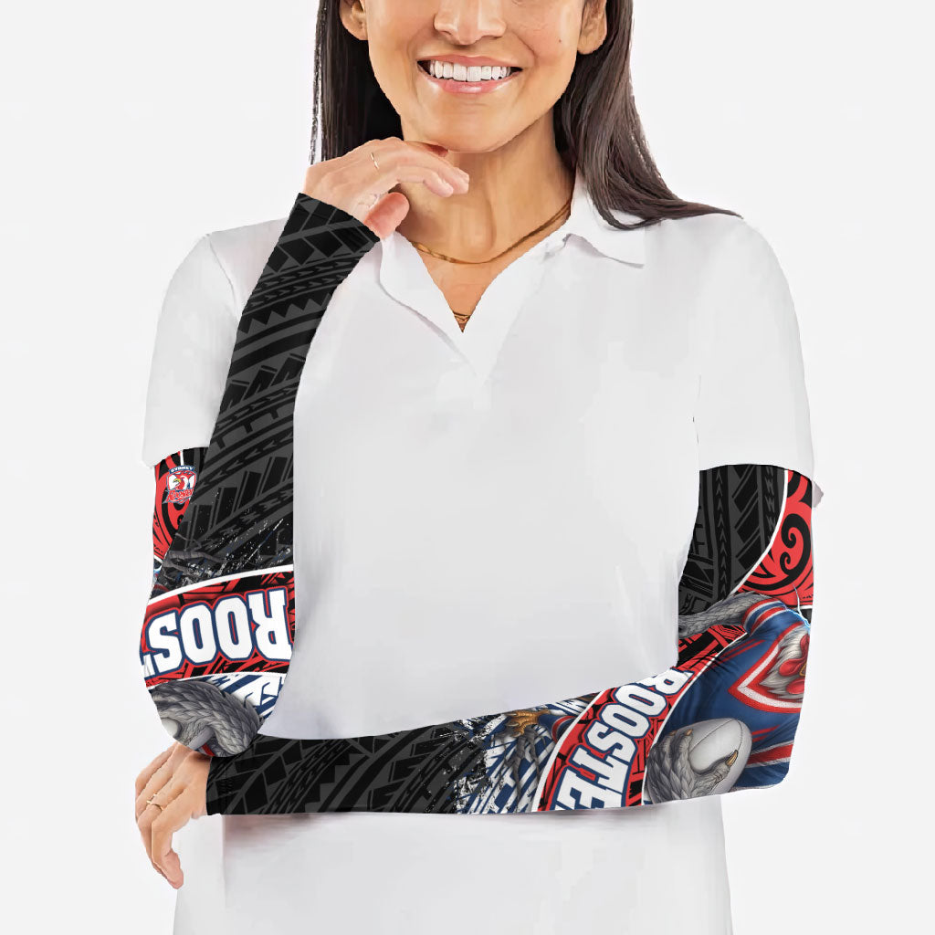 Sydney Roosters Rugby Mascot Arm Sleeves Tribal Polynesian Power Art - Lightning Mascot