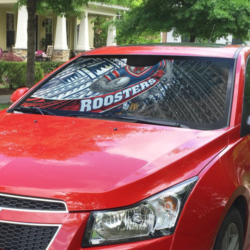 Sydney Roosters Rugby Mascot Auto Sun Shade Tribal Polynesian Power Art - Lightning Mascot