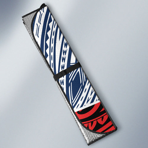 Sydney Roosters Rugby Mascot Auto Sun Shade Tribal Polynesian Power Art - Lightning Mascot