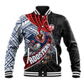 Sydney Roosters Rugby Mascot Baseball Jacket Tribal Polynesian Power Art - Lightning Mascot