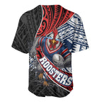 Sydney Roosters Rugby Mascot Baseball Jersey Tribal Polynesian Power Art - Lightning Mascot