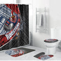 Sydney Roosters Rugby Mascot Bathroom Set Tribal Polynesian Power Art - Lightning Mascot