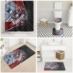 Sydney Roosters Rugby Mascot Bathroom Set Tribal Polynesian Power Art - Lightning Mascot