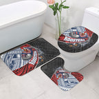 Sydney Roosters Rugby Mascot Bathroom Set Tribal Polynesian Power Art - Lightning Mascot