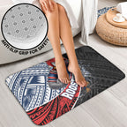 Sydney Roosters Rugby Mascot Bathroom Set Tribal Polynesian Power Art - Lightning Mascot