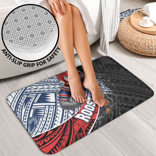 Sydney Roosters Rugby Mascot Bathroom Set Tribal Polynesian Power Art - Lightning Mascot
