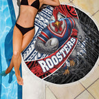 Sydney Roosters Rugby Mascot Beach Blanket Tribal Polynesian Power Art - Lightning Mascot