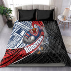 Sydney Roosters Rugby Mascot Bedding Set Tribal Polynesian Power Art - Lightning Mascot