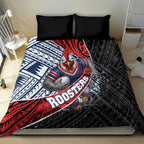 Sydney Roosters Rugby Mascot Bedding Set Tribal Polynesian Power Art - Lightning Mascot