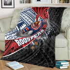 Sydney Roosters Rugby Mascot Blanket Tribal Polynesian Power Art - Lightning Mascot