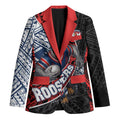 Sydney Roosters Rugby Mascot Blazer Tribal Polynesian Power Art - Lightning Mascot