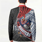 Sydney Roosters Rugby Mascot Blazer Tribal Polynesian Power Art - Lightning Mascot