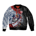 Sydney Roosters Rugby Mascot Bomber Jacket Tribal Polynesian Power Art - Lightning Mascot
