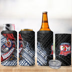Sydney Roosters Rugby Mascot 4 in 1 Can Cooler Tumbler Tribal Polynesian Power Art - Lightning Mascot