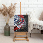Sydney Roosters Rugby Mascot Canvas Wall Art Tribal Polynesian Power Art - Lightning Mascot