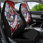 Sydney Roosters Rugby Mascot Car Seat Cover Tribal Polynesian Power Art - Lightning Mascot