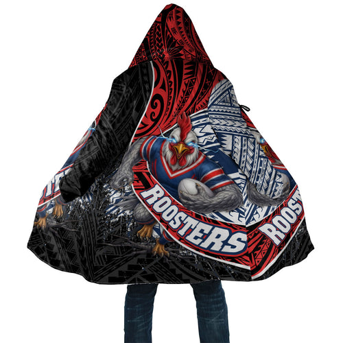 Sydney Roosters Rugby Mascot Cloak Tribal Polynesian Power Art - Lightning Mascot