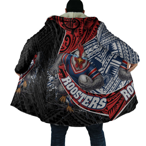 Sydney Roosters Rugby Mascot Cloak Tribal Polynesian Power Art - Lightning Mascot
