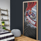 Sydney Roosters Rugby Mascot Door Cover Tribal Polynesian Power Art - Lightning Mascot