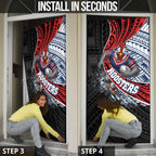 Sydney Roosters Rugby Mascot Door Cover Tribal Polynesian Power Art - Lightning Mascot