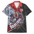 Sydney Roosters Rugby Mascot Hawaiian Shirt Tribal Polynesian Power Art - Lightning Mascot