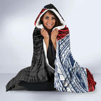 Sydney Roosters Rugby Mascot Hooded Blanket Tribal Polynesian Power Art - Lightning Mascot