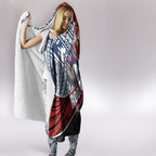 Sydney Roosters Rugby Mascot Hooded Blanket Tribal Polynesian Power Art - Lightning Mascot