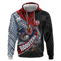 Sydney Roosters Rugby Mascot Hoodie Tribal Polynesian Power Art - Lightning Mascot