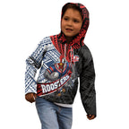 Sydney Roosters Rugby Mascot Kid Hoodie Tribal Polynesian Power Art - Lightning Mascot