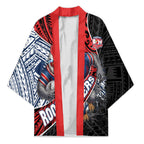 Sydney Roosters Rugby Mascot Kimono Tribal Polynesian Power Art - Lightning Mascot