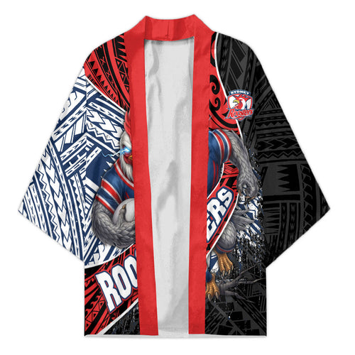 Sydney Roosters Rugby Mascot Kimono Tribal Polynesian Power Art - Lightning Mascot