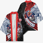 Sydney Roosters Rugby Mascot Kimono Tribal Polynesian Power Art - Lightning Mascot