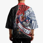 Sydney Roosters Rugby Mascot Kimono Tribal Polynesian Power Art - Lightning Mascot