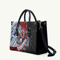 Sydney Roosters Rugby Mascot Leather Bag Tribal Polynesian Power Art - Lightning Mascot