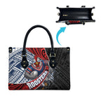 Sydney Roosters Rugby Mascot Leather Bag Tribal Polynesian Power Art - Lightning Mascot