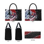 Sydney Roosters Rugby Mascot Leather Bag Tribal Polynesian Power Art - Lightning Mascot