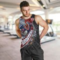 Sydney Roosters Rugby Mascot Men Tank Top Tribal Polynesian Power Art - Lightning Mascot
