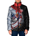 Sydney Roosters Rugby Mascot Padded Jacket Tribal Polynesian Power Art - Lightning Mascot