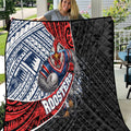 Sydney Roosters Rugby Mascot Quilt Tribal Polynesian Power Art - Lightning Mascot