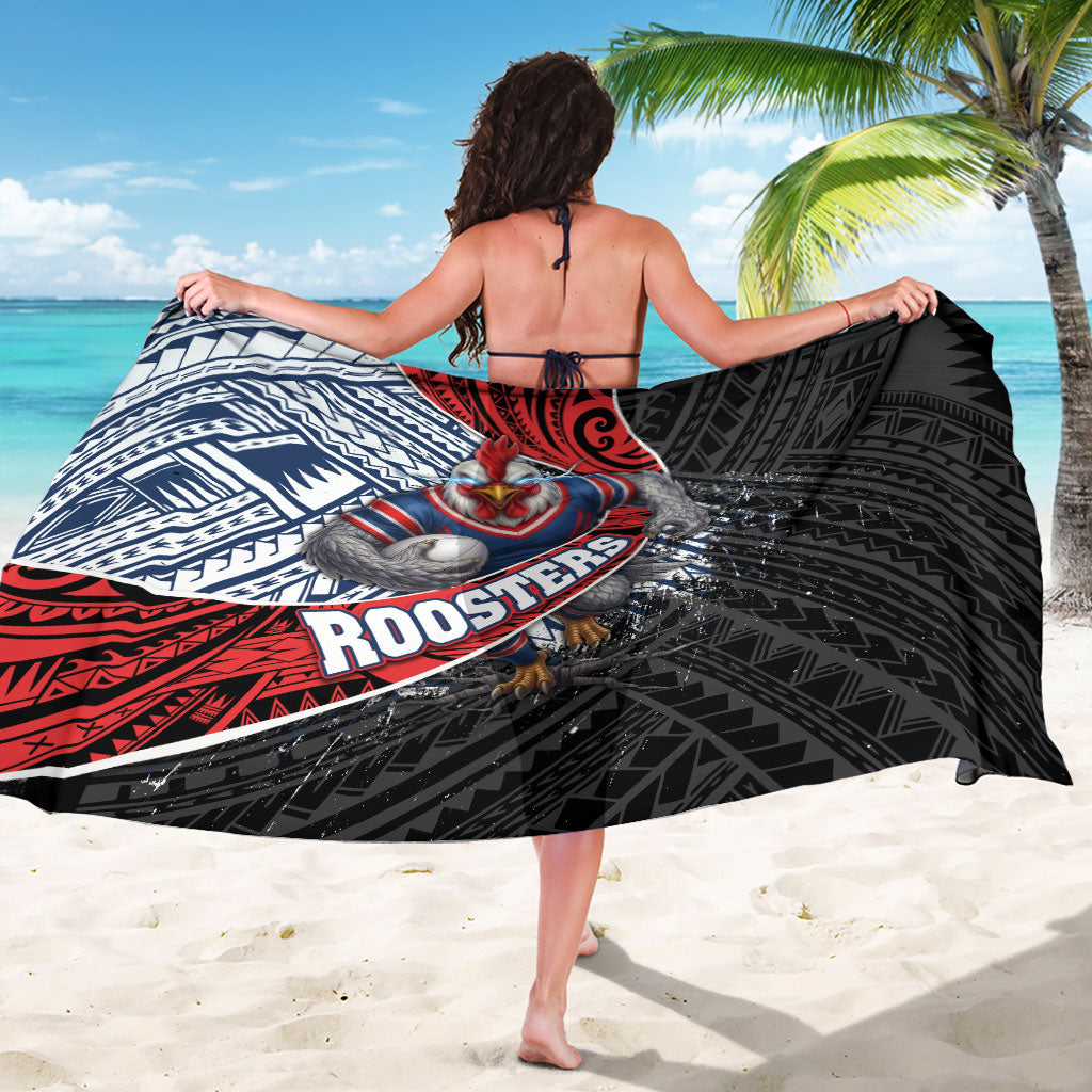 Sydney Roosters Rugby Mascot Sarong Tribal Polynesian Power Art - Lightning Mascot