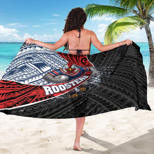 Sydney Roosters Rugby Mascot Sarong Tribal Polynesian Power Art - Lightning Mascot