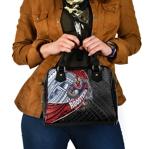 Sydney Roosters Rugby Mascot Shoulder Handbag Tribal Polynesian Power Art - Lightning Mascot