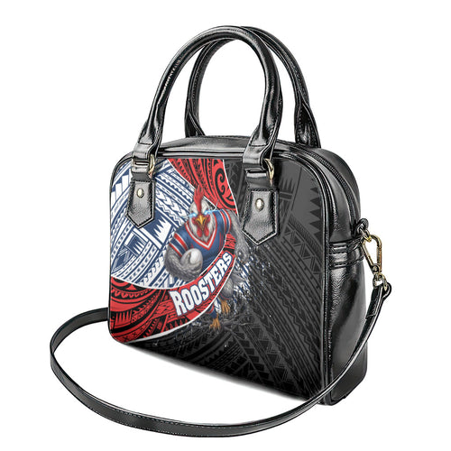 Sydney Roosters Rugby Mascot Shoulder Handbag Tribal Polynesian Power Art - Lightning Mascot