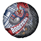Sydney Roosters Rugby Mascot Spare Tire Cover Tribal Polynesian Power Art - Lightning Mascot
